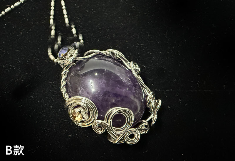 天然石簡約墬飾(004)